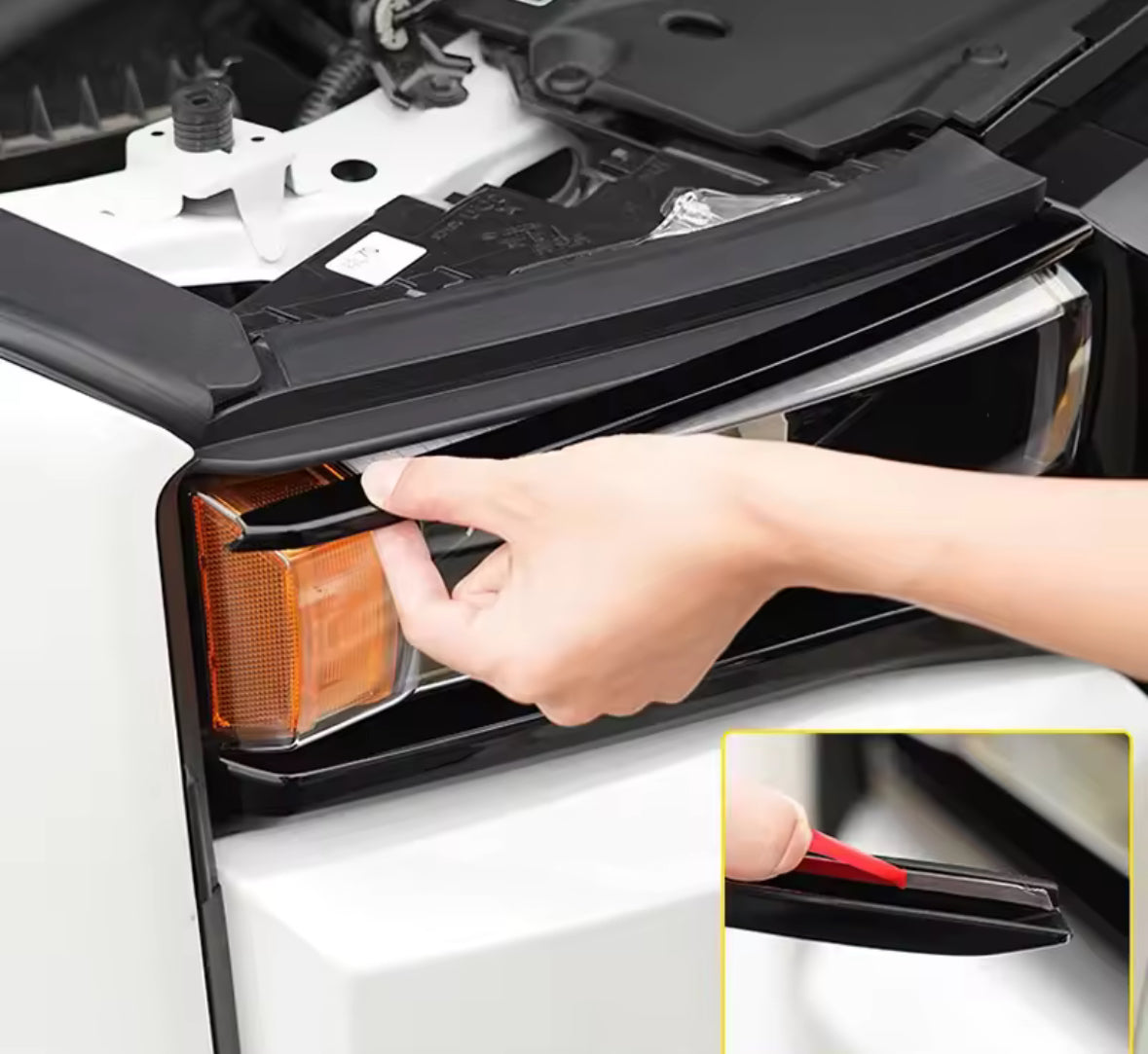 Prado 250 - Headlight Trim Overlay