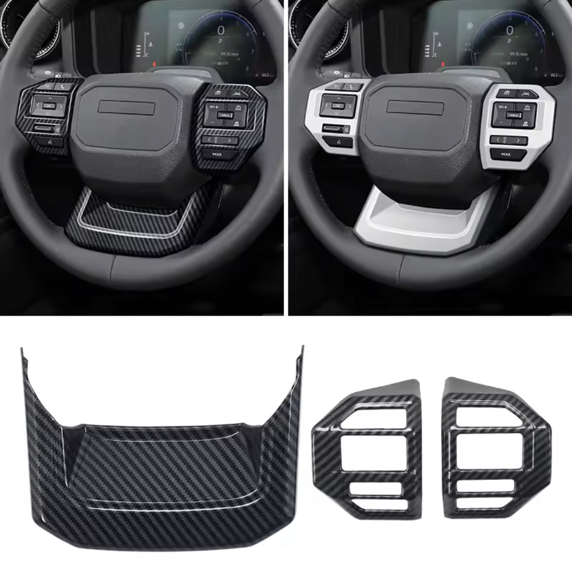 Toyota Prado 250 - Steering Wheel Overlay