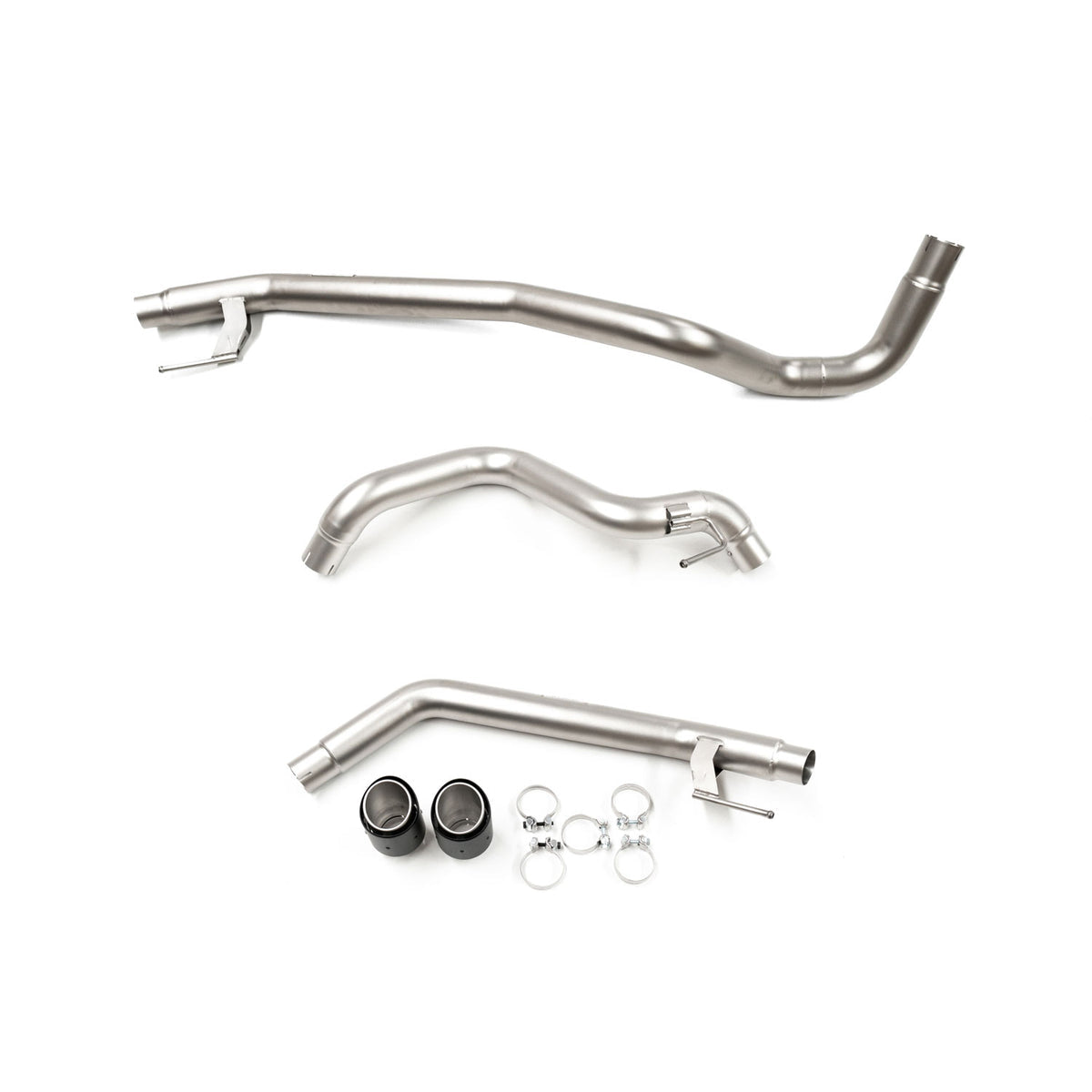 NEXT-GEN RANGER RAPTOR AXLE BACK EXHAUST (SANDBLASTED STAINLESS STEEL) - VIKOR INDUSTRIES