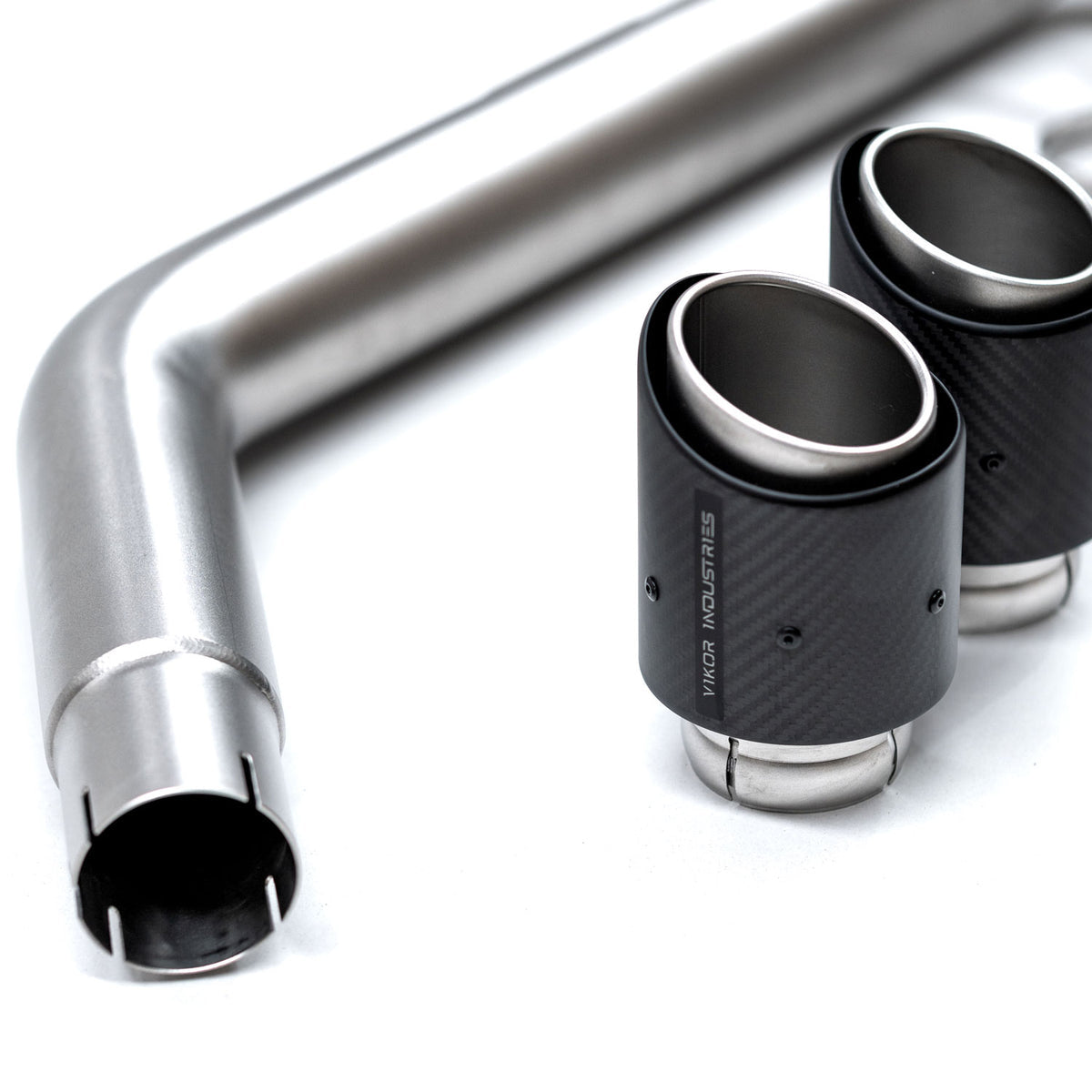 NEXT-GEN RANGER RAPTOR AXLE BACK EXHAUST (SANDBLASTED STAINLESS STEEL) - VIKOR INDUSTRIES