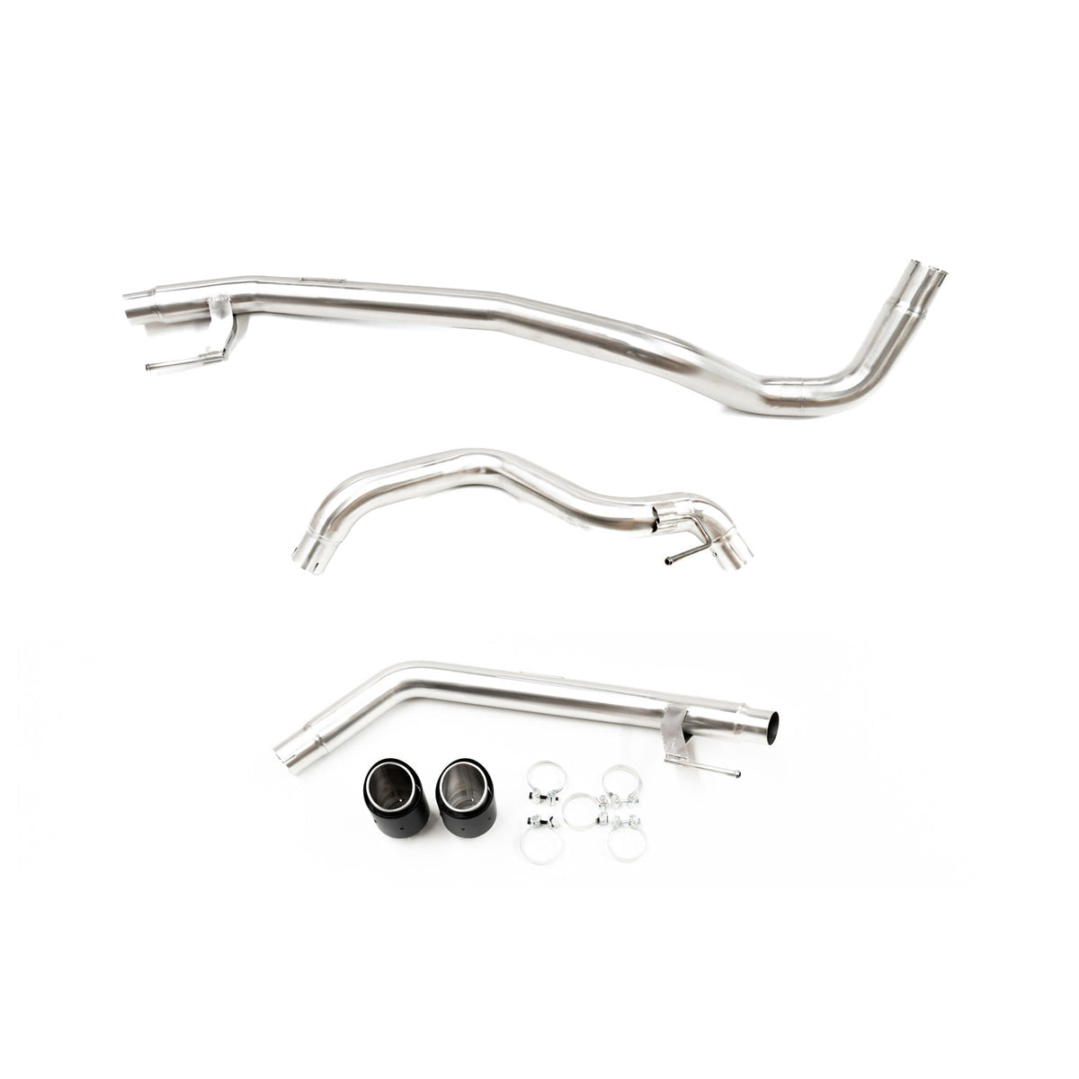 NEXT-GEN RANGER RAPTOR AXLE BACK EXHAUST (BRUSHED STAINLESS STEEL) - VIKOR INDUSTRIES