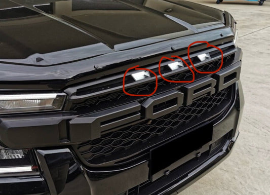 Ranger & Everest Raptor Style Grille White Led Replacement