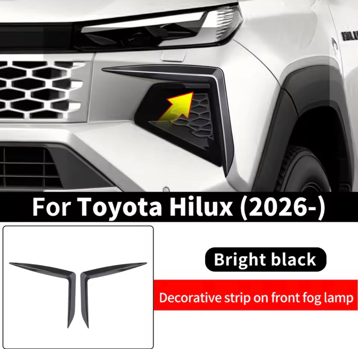 Hilux N90 Fog Light Upper Trims