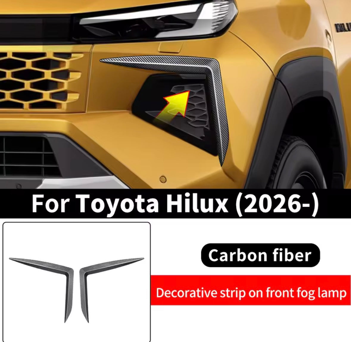 Hilux N90 Fog Light Upper Trims