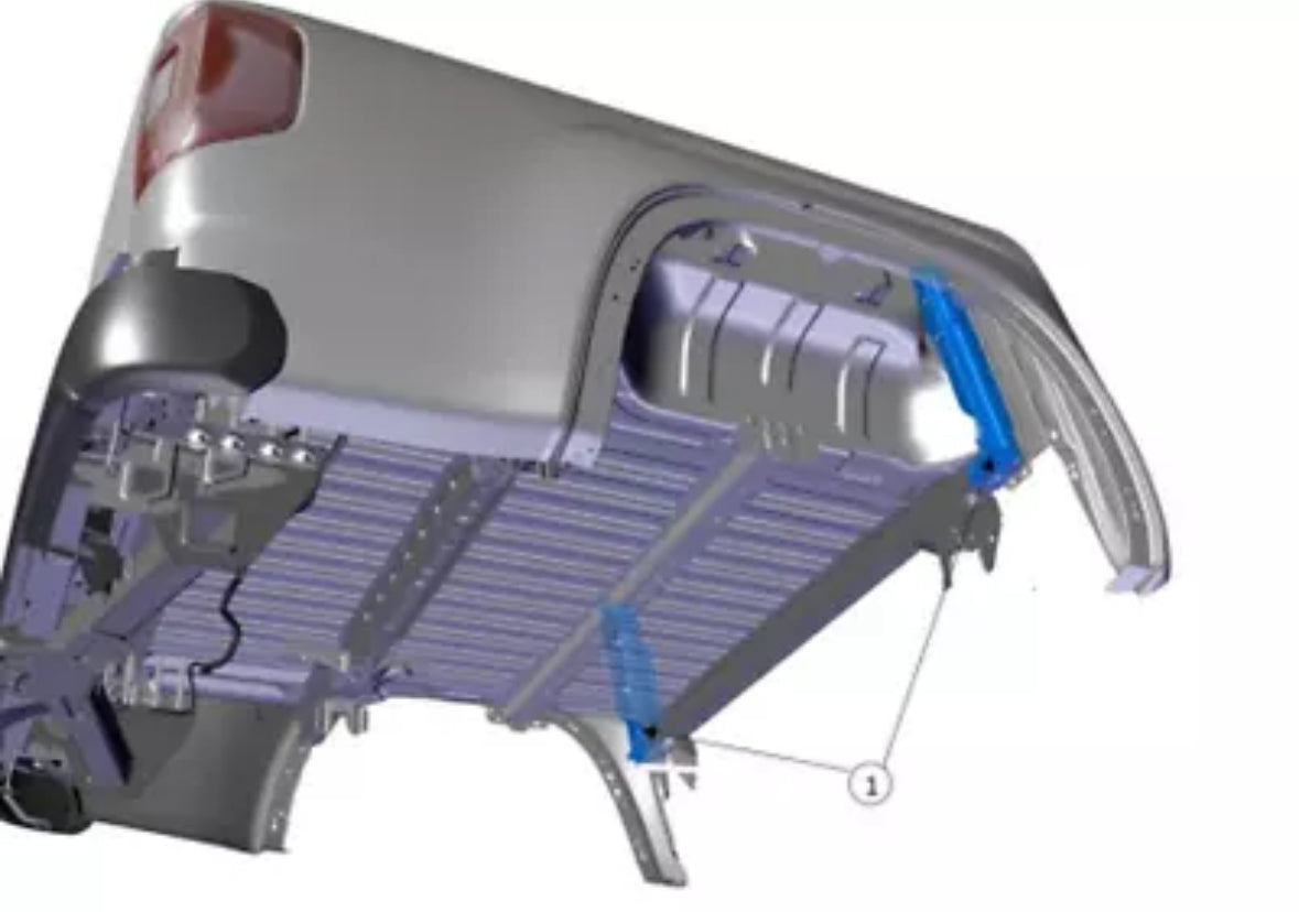 NF AMAROK VW GENUINE - ROLLER SHUTTER TUB RACKS