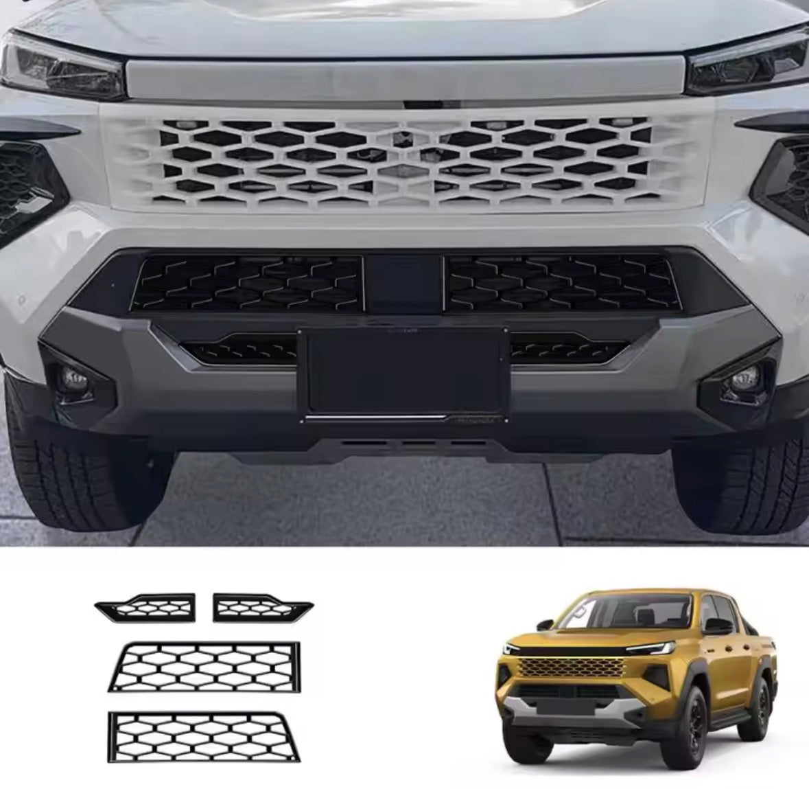 Hilux N90 Lower Bumper Grille Overlay